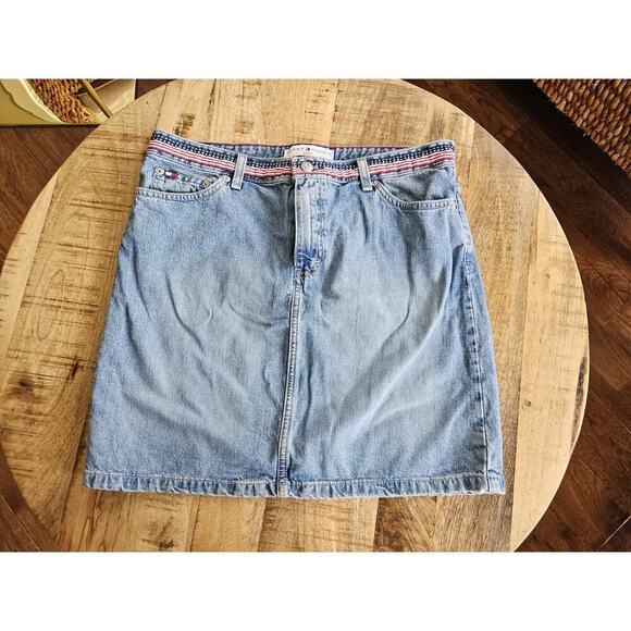 Tommy Hilfiger Dresses & Skirts - Tommy Hilfiger Vintage Y2K Americana Skirt Women's 10 Flag Patriotic